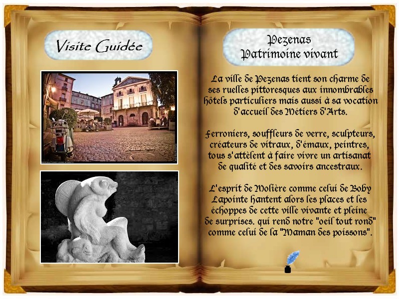 V.L. guide touristique - Visite guidée de Pezenas
